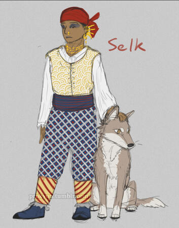 Selk, the god of crossroads, liminal spaces, and change.