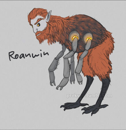 Roanwin (&quot;ro-an-win&quot;) the god of inspiration, creativity, innovation, and metal.